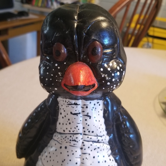 VINTAGE CERAMIC MOLD KIMPLE Mold Corp 1985 Penguin Piggy Bank MONEY Bank - Picture 3 of 9